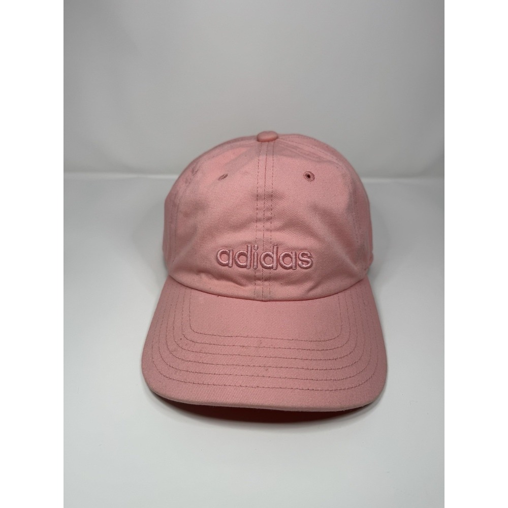 Adidas Aeroready Pink 100% Cotton Baseball Cap Hat Women's One Size Adjustable